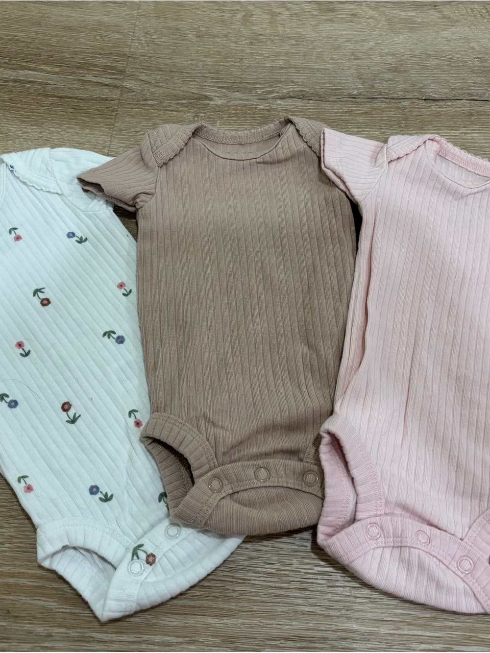 Carter’s Just One For You 3 Pack Newborn Short Sleeved Bodysuit